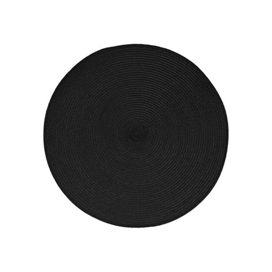 Alpha 55 Noir Set de table tressé élégant et pratique