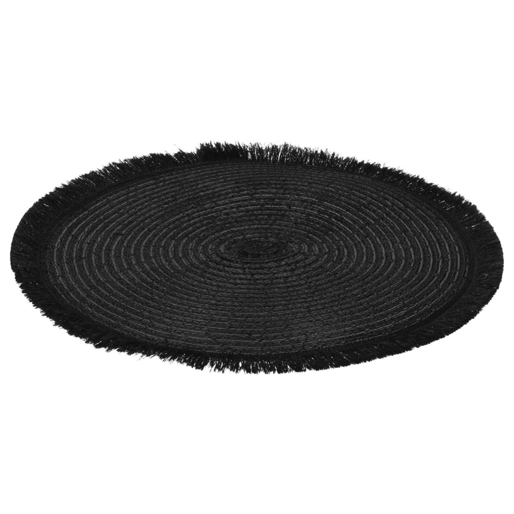 Alpha 55 Noir Set de Table Tressé – Élégant & Moderne