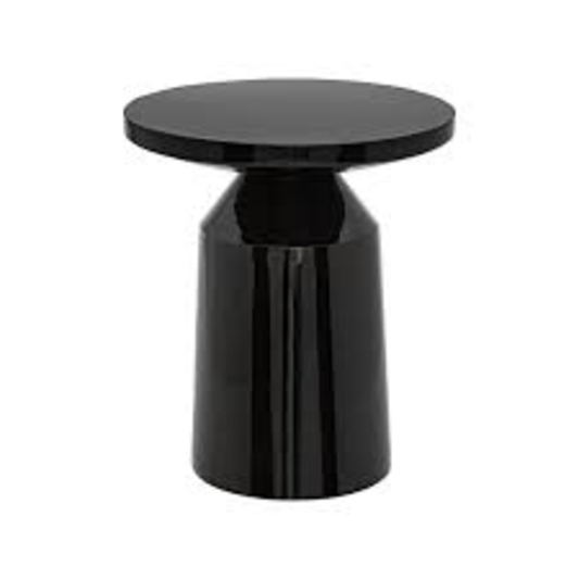 Alpha 55 Noir Table d'appoint totem "Sita" en métal