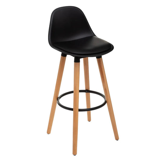 Alpha 55 Noir Tabouret de Bar Confortable