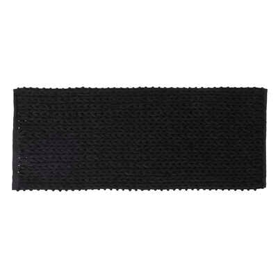 Alpha 55 Noir Tapis de bain 50x120 cm EPAIS