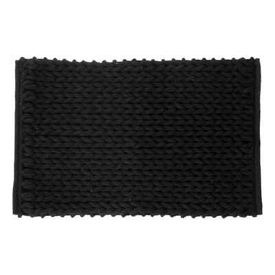 Alpha 55 NOIR Tapis de bain 50x75 cm  EPAIS