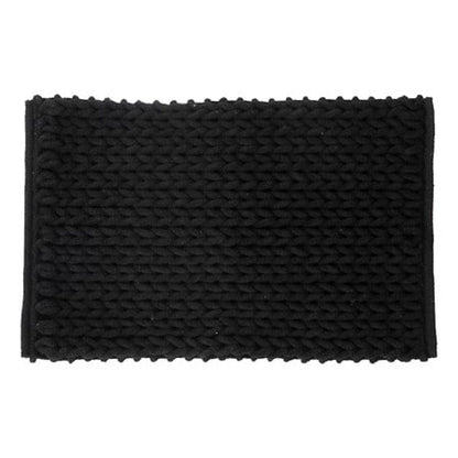 Alpha 55 Noir Tapis de bain épais