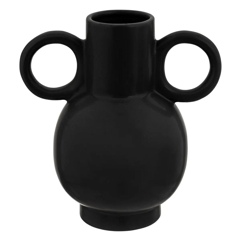 Alpha 55 Noir Vase "Olme" en céramique