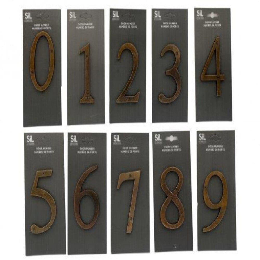 Alpha 55 Numéros de porte en métal 0-9