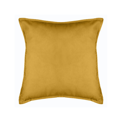 Alpha 55 Ocre Coussin Effet Velours Doux et Décoratif
