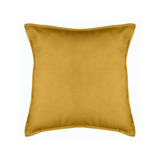 Alpha 55 Ocre Coussin Effet Velours Doux et Décoratif