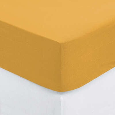 Alpha 55 ocre Drap housse 160x200 cm