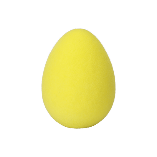 Alpha 55 Œuf debout en plastique jaune – Déco Pâques