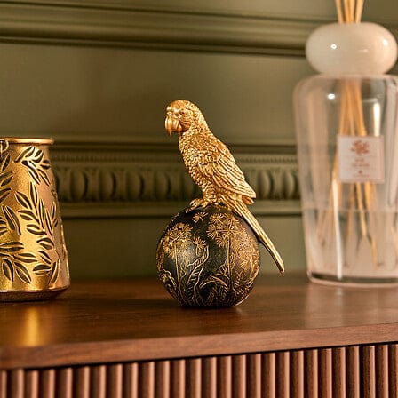 Alpha 55 Oiseau en résine Belli doré – Déco élégante