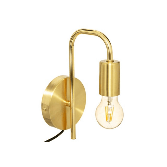 Alpha 55 Or Applique murale métal Keli doré – Éclairage chic