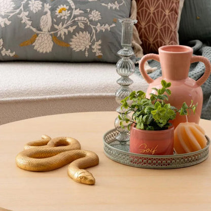 Alpha 55 Or Serpent déco en résine "Wild Romance"