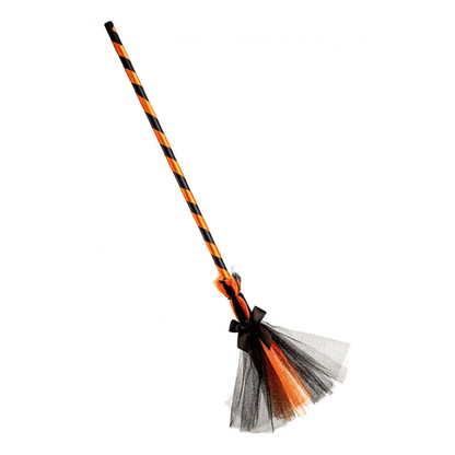 Alpha 55 Orange Balai en Tulle 80 cm – Accessoire Déguisement