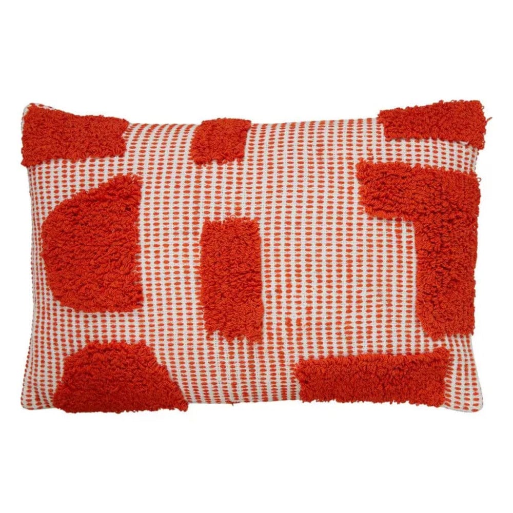 Alpha 55 Orange Coussin Déco Tufté "poppy"