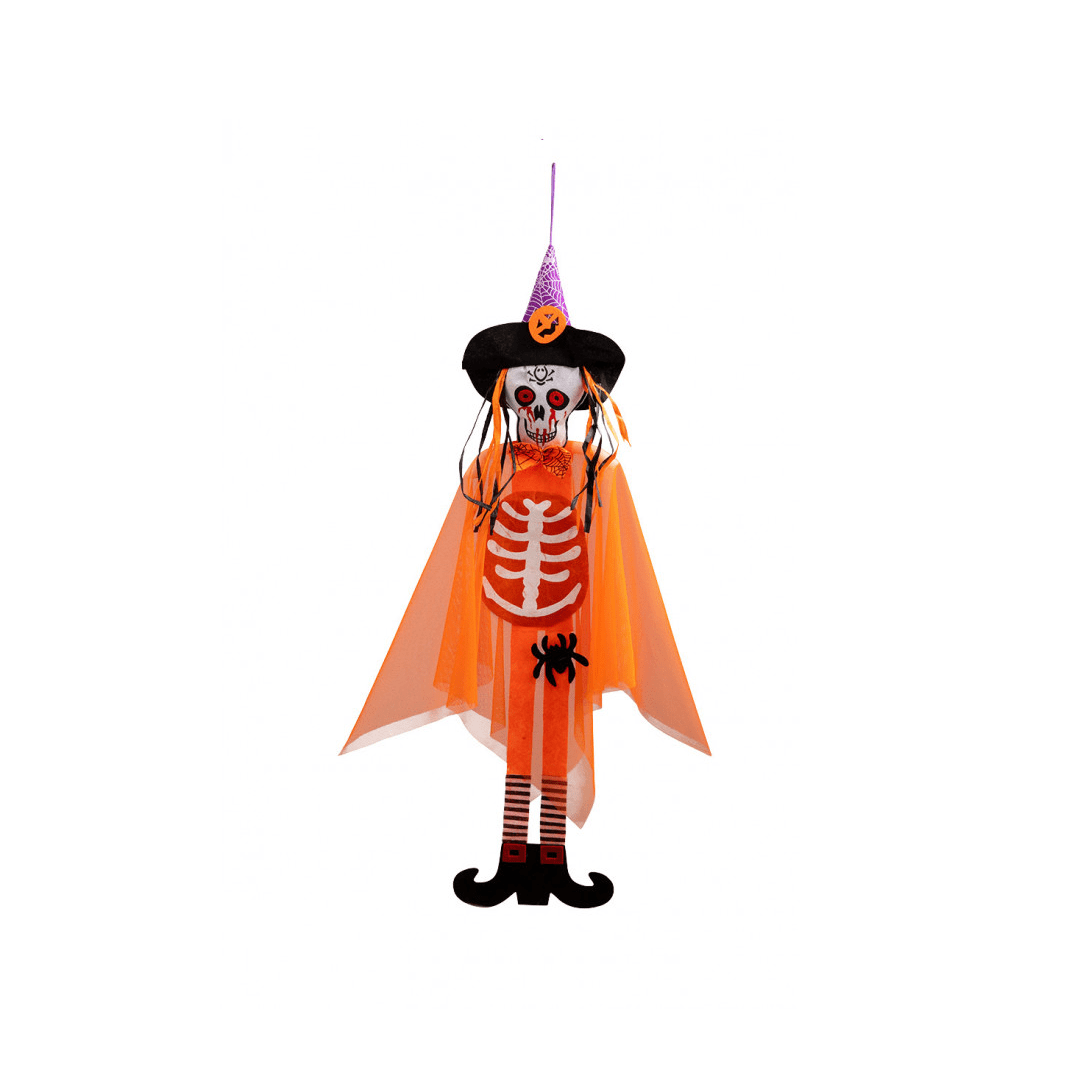Alpha 55 orange Halloween, déco à suspendre Fantôme 100 cm