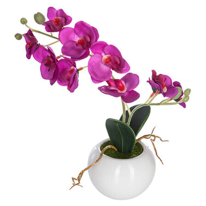 Alpha 55 Orchidée artificielle en pot céramique – Élégante & durable