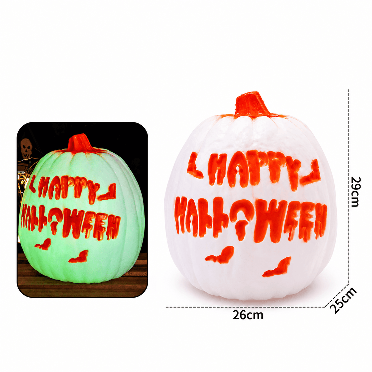 Alpha 55 Ornement Citrouille Lumineux & Sonore – Halloween