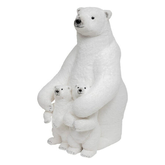 Alpha 55 Ours géant avec 2 bébés 95 cm – Décoration hivernale magique