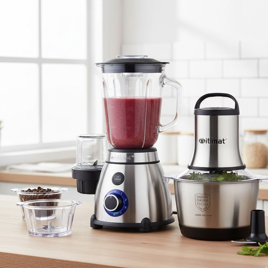 Alpha 55 Pack Itimat : Hachoir 2 Bols + Blender en Verre