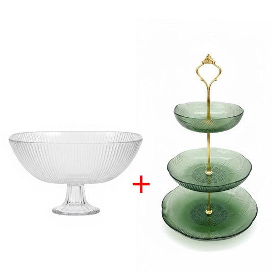 Alpha 55 Pack Serviteur 3 Niveaux + Coupe en Verre – Chic