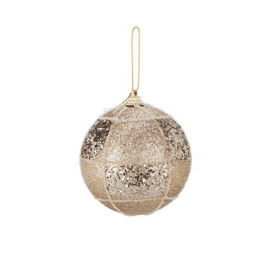 Alpha 55 Paillettes Champagne – Décor Noël Brillant