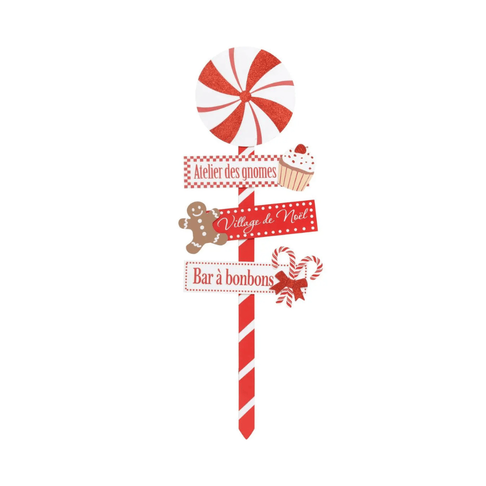 Alpha 55 Pancarte Bois Délice Noël – Décoration Gourmande