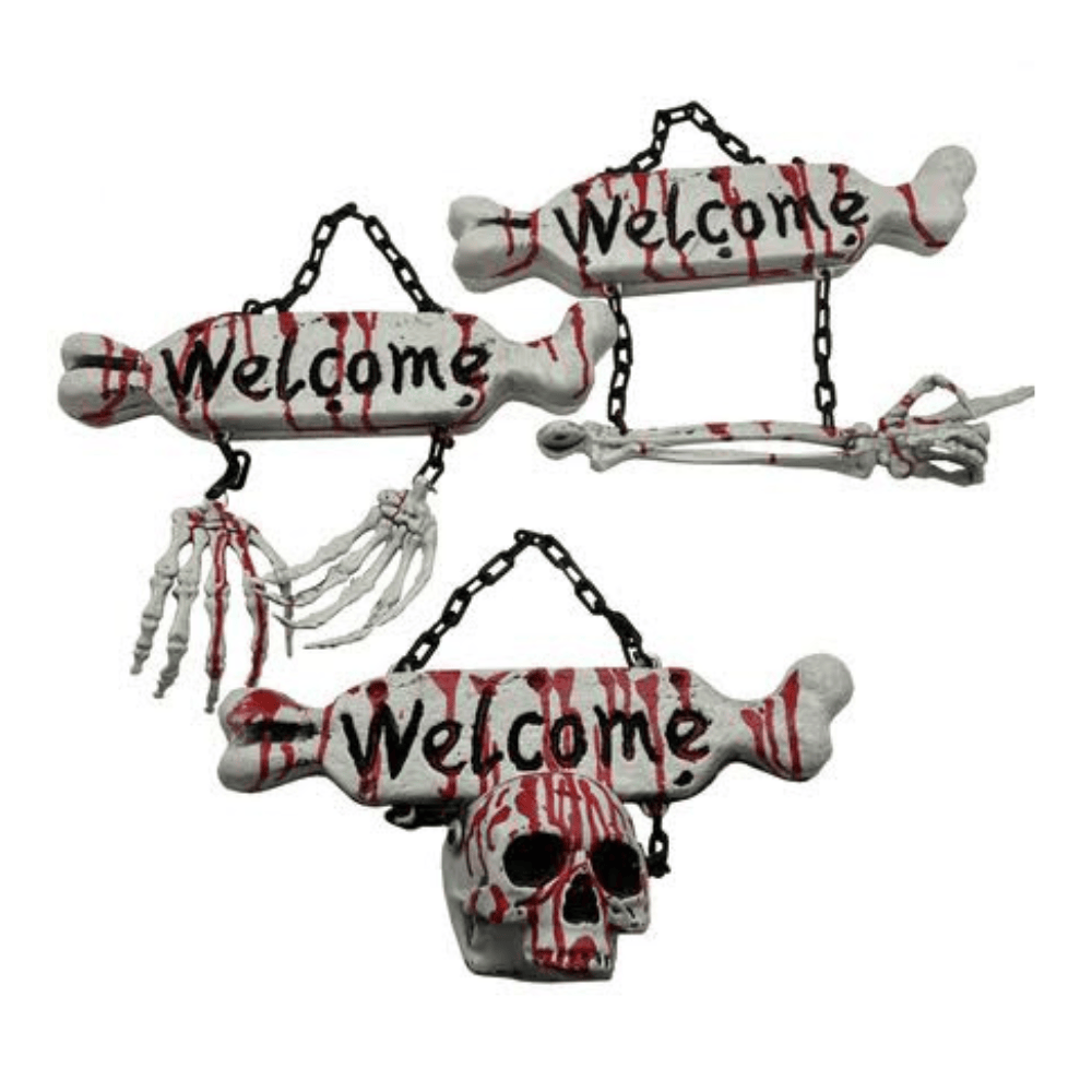 Alpha 55 Pancarte Welcome 36 cm 3 Assortiments Halloween