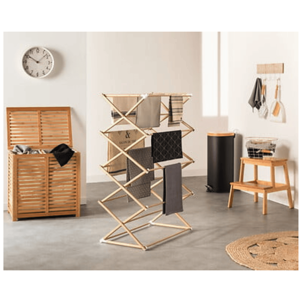Alpha 55 Panier à Linge Sicela 100 L en Bambou