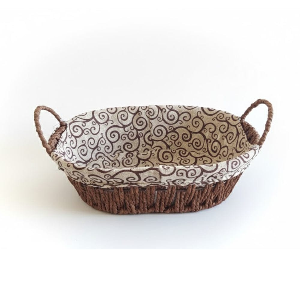 Alpha 55 Panier à pain tressé imprimé ovale – Table élégante