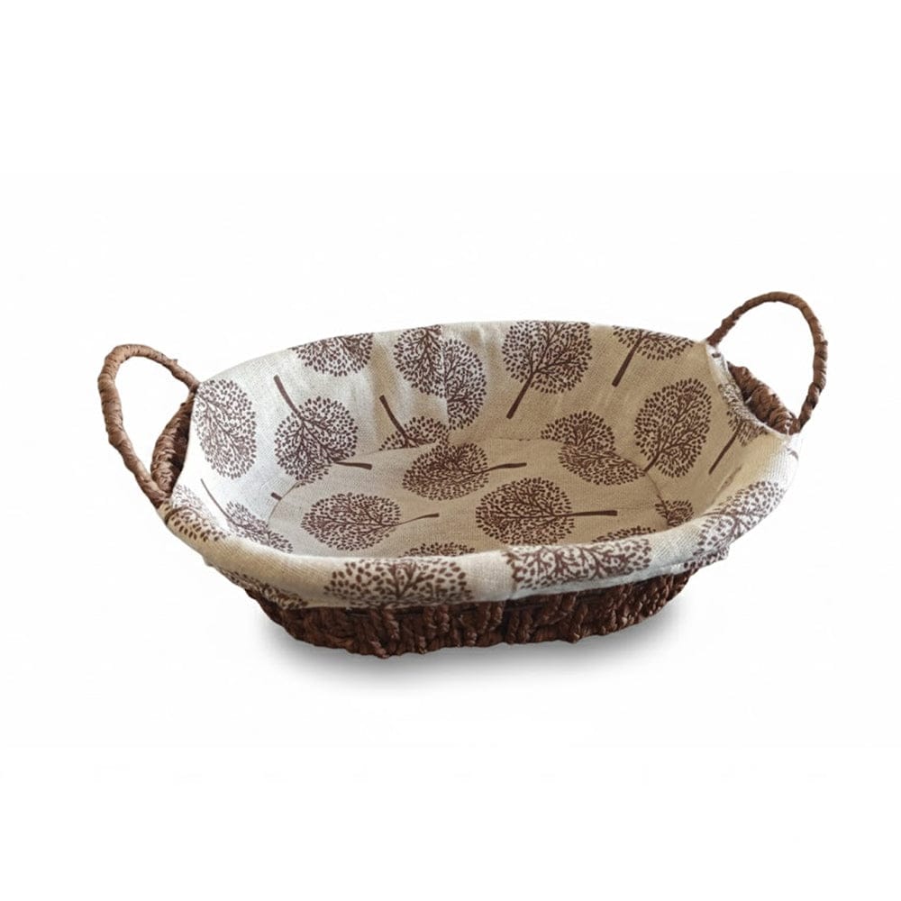Alpha 55 Panier à pain tressé imprimé ovale – Table élégante