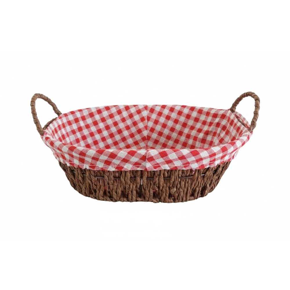 Alpha 55 Panier à pain tressé imprimé ovale – Table élégante