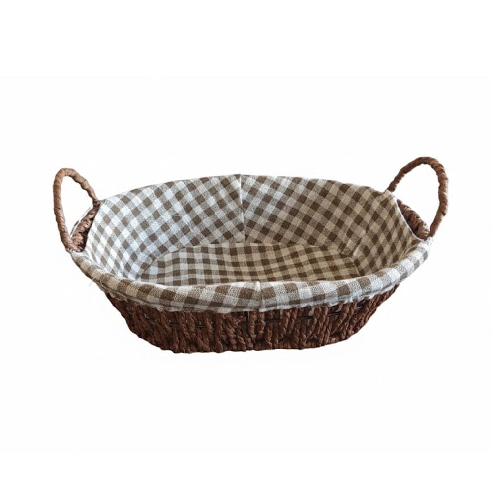 Alpha 55 Panier à pain tressé imprimé ovale – Table élégante