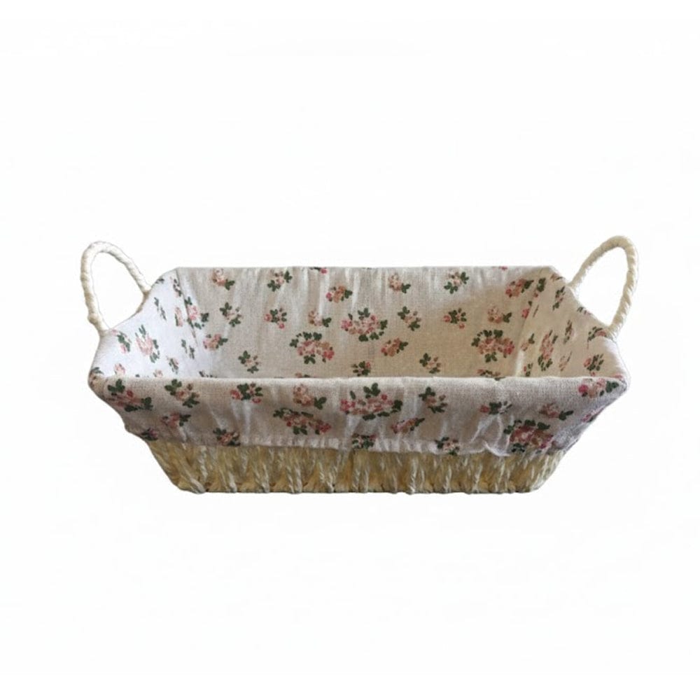 Alpha 55 Panier à pain tressé imprimé rectangulaire – Élégant & pratique