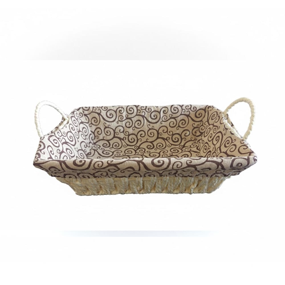 Alpha 55 Panier à pain tressé imprimé rectangulaire – Élégant & pratique