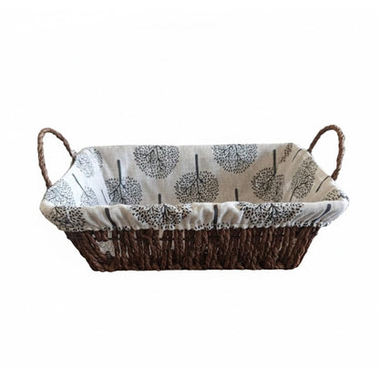 Alpha 55 Panier à pain tressé imprimé rectangulaire – Élégant & pratique