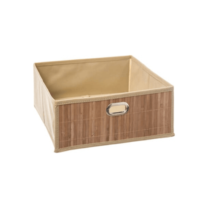 Alpha 55 Panier de Rangement 31 x 15 cm en Bambou Naturel