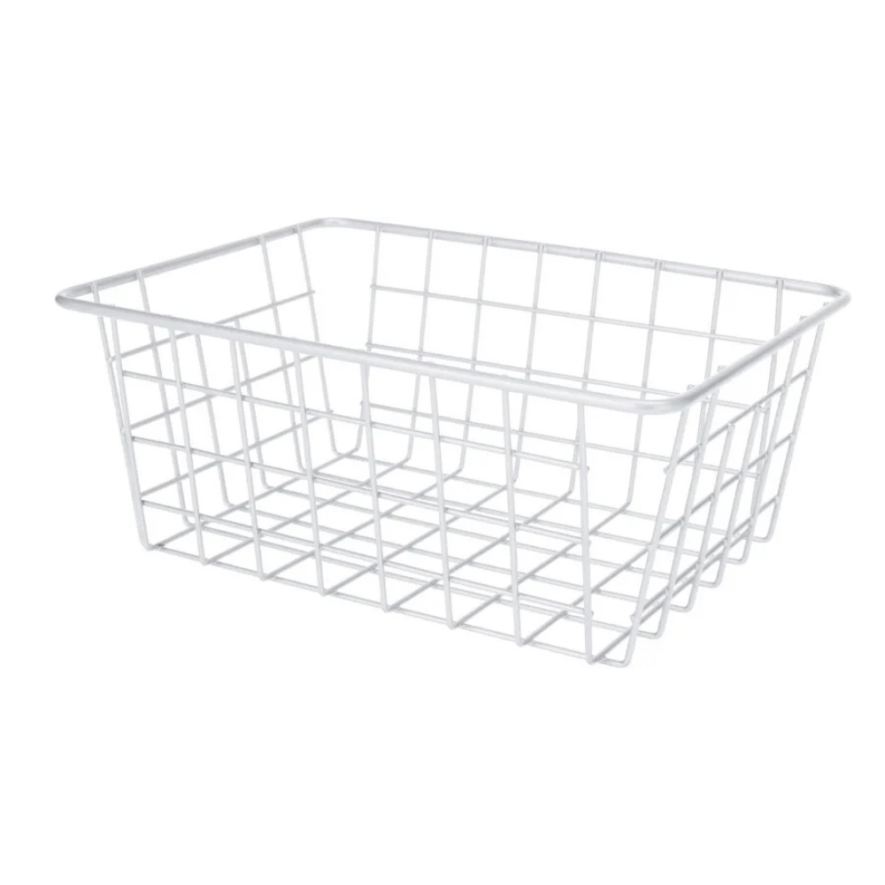 Alpha 55 Panier de rangement en métal gris pratique