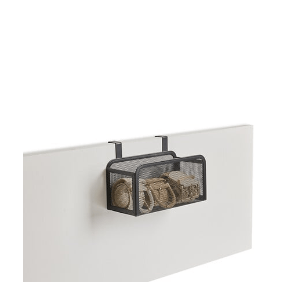Alpha 55 Panier de Rangement sur Porte Spacy Métal Noir