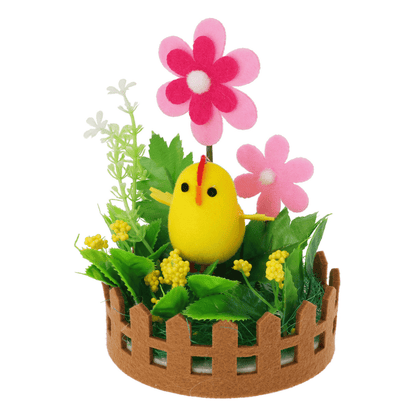 Alpha 55 Panier en feutrine poussin lapin œuf – Déco Pâques