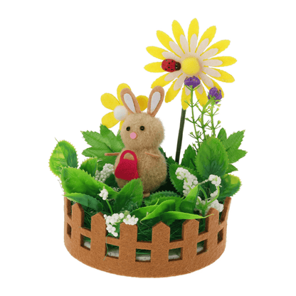 Alpha 55 Panier en feutrine poussin lapin œuf – Déco Pâques