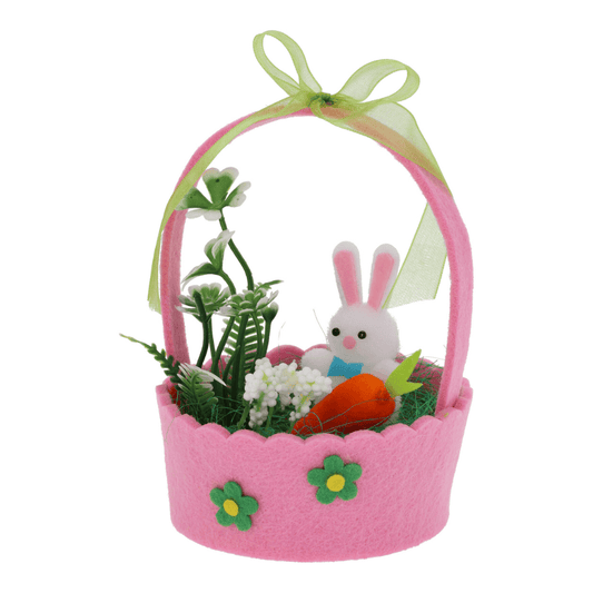 Alpha 55 Panier feutrine poussin lapin œuf – Déco Pâques