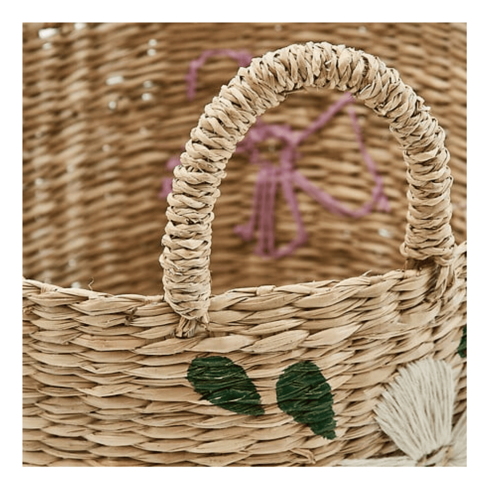 Alpha 55 Panier Fleur Sauv roseau brodé décoratif