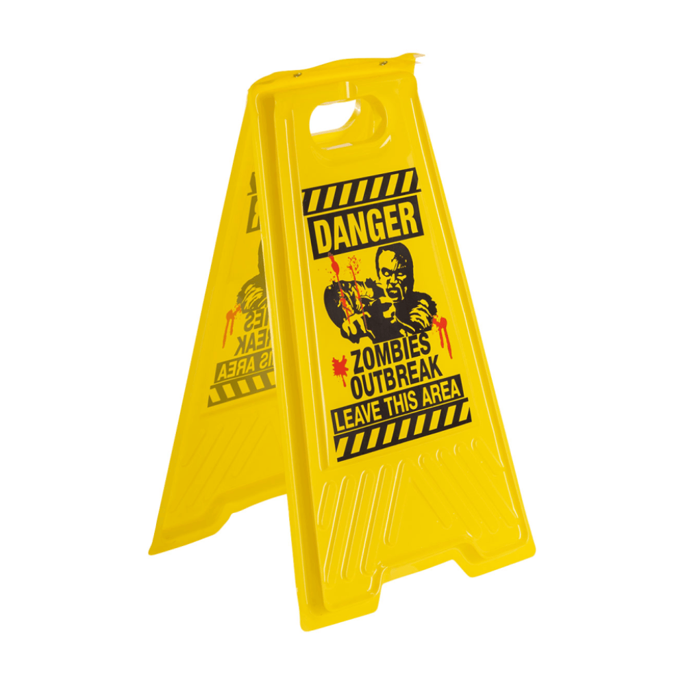 Alpha 55 Panneau de Sol PVC Jaune 50 x 30 cm – Halloween