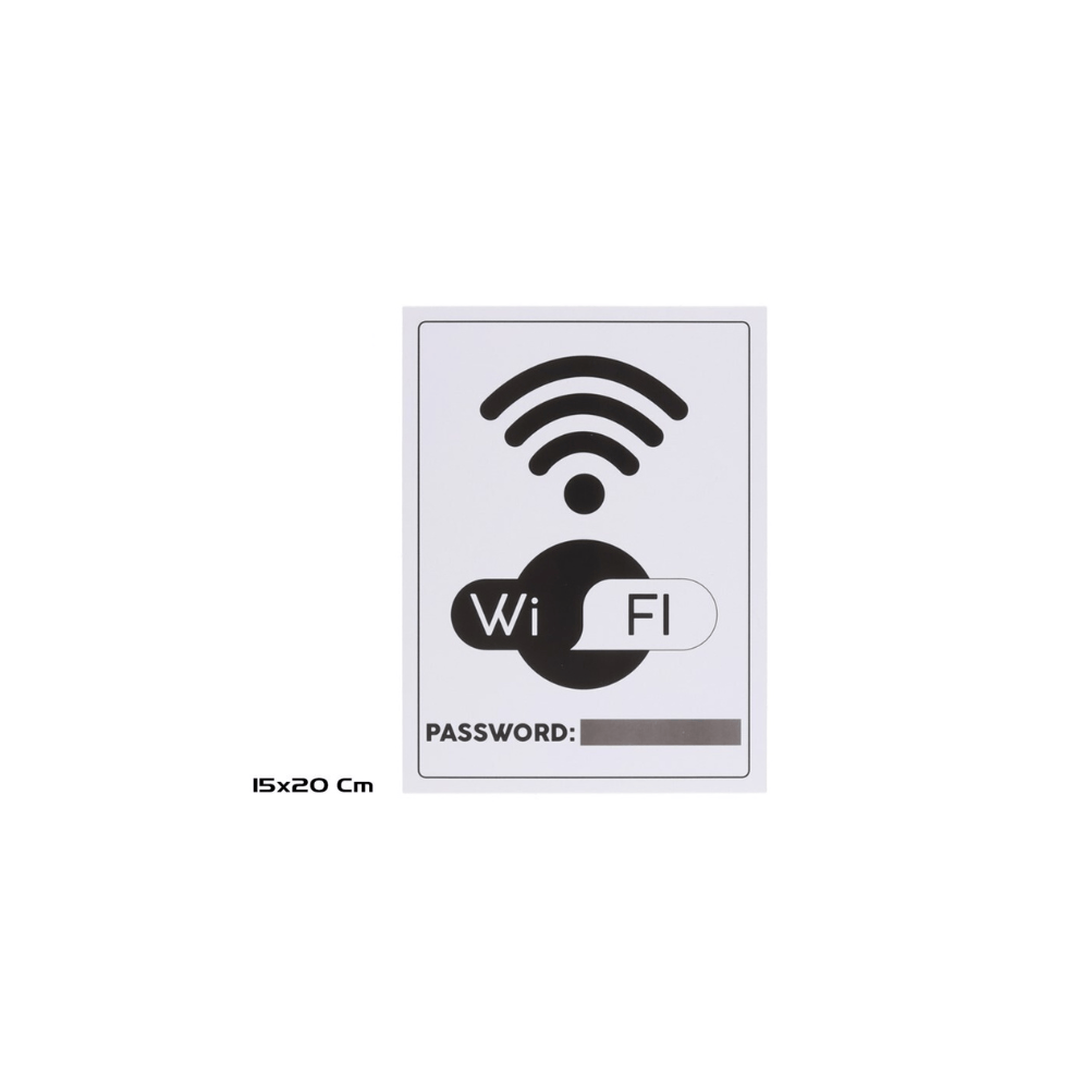 Alpha 55 Panneau WIFI adhésif avec espace mot de passe