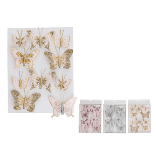 Alpha 55 Papillon à paillettes – Décoration de Noël scintillante