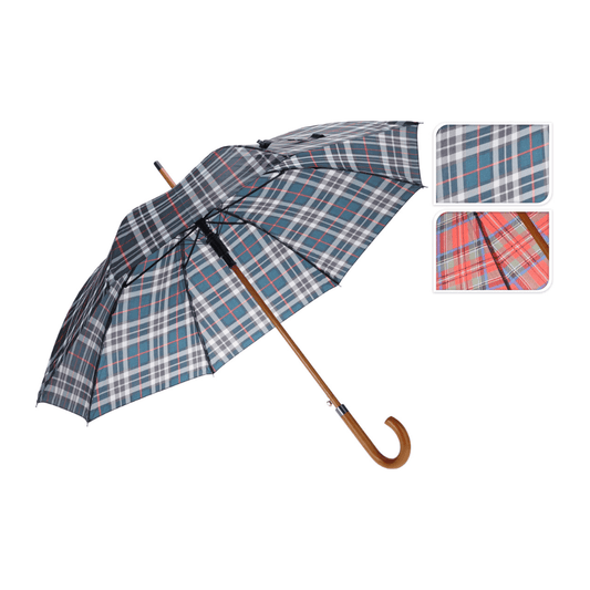 Alpha 55 Parapluie à carreaux élégant et résistant