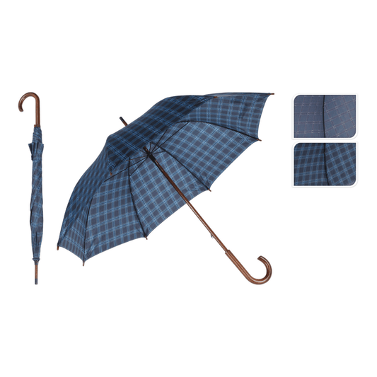 Alpha 55 Parapluie à carreaux élégant et résistant
