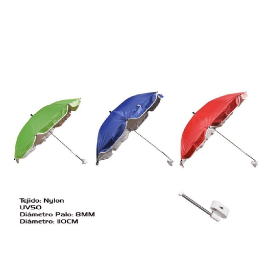 Alpha 55 Parasol de chaise compact protection solaire extérieur