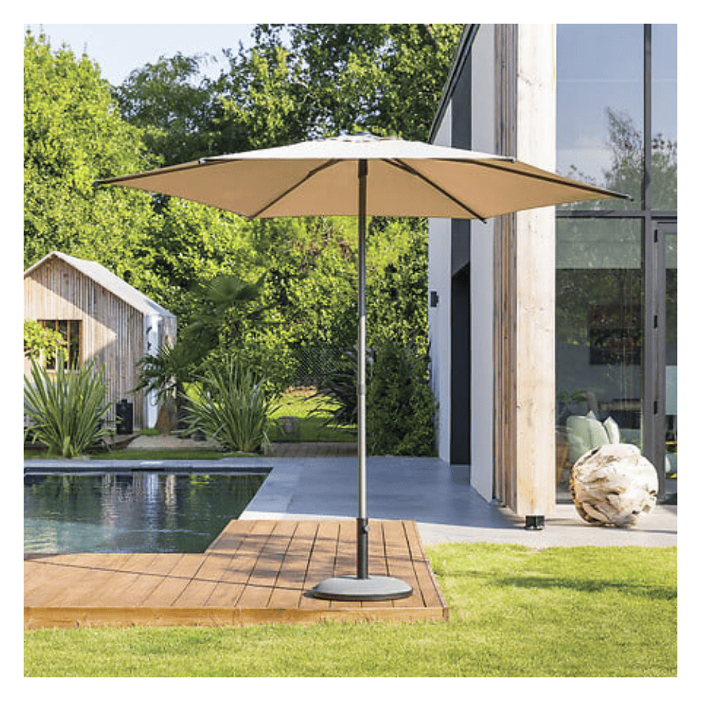 Alpha 55 Parasol Droit Rond Sans Pied Extérieur