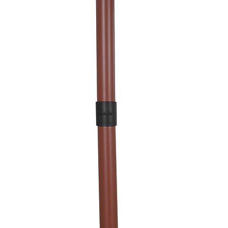 Alpha 55 Parasol droit Soya Ø220 cm Marron acajou